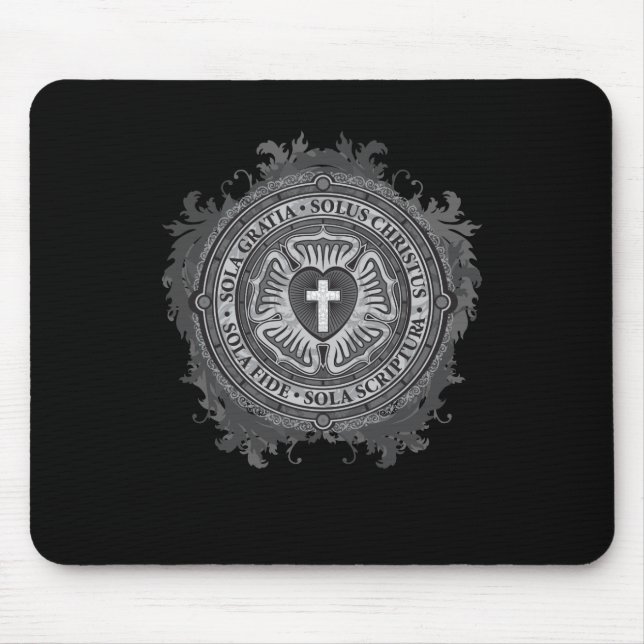 Mousepad "Senhor cristão CRISTÃO de Jesus do rosa de Luther (Frente)
