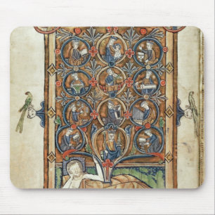 Mousepad Senhora 21926 a árvore de Jesse de um psalter