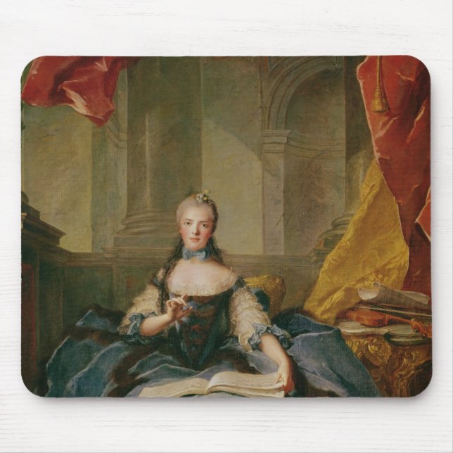 Mousepad Senhora Adelaide de France no vestido de corte, (Frente)