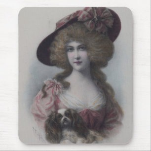 Mousepad Senhora com seus Cavalier