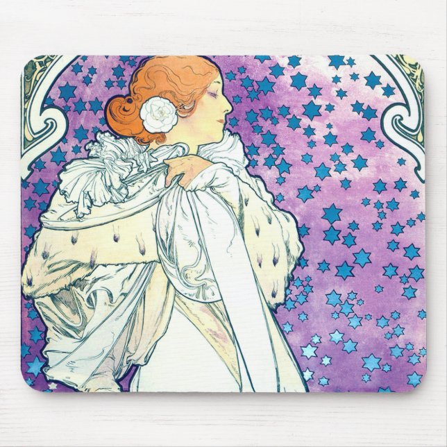 Mousepad Senhora das Camelias, Alphonse Mucha (Frente)