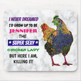 Mousepad Senhora de frango personalizável - Pad do mouse