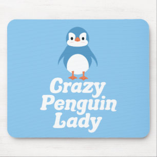 Mousepad Senhora de Pinguim Louca