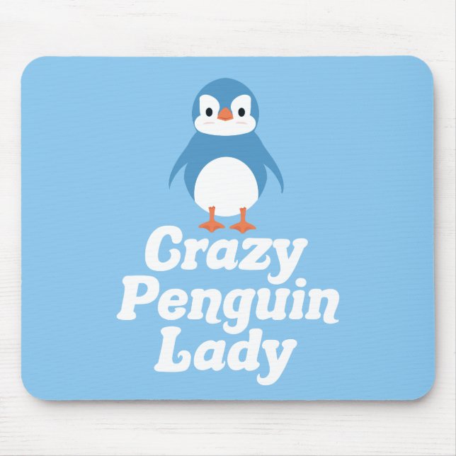 Mousepad Senhora do Pinguim Louca (Frente)