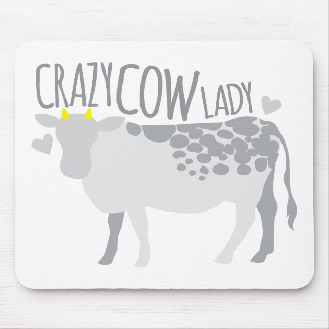 Mousepad Senhora louca da vaca (Frente)
