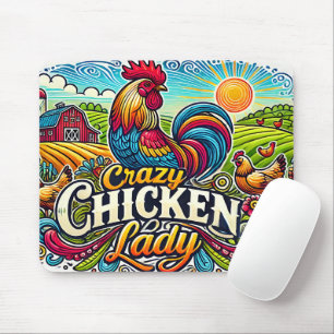Mousepad Senhora Louca de Frango
