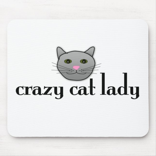 Mousepad Senhora louca do gato (Frente)