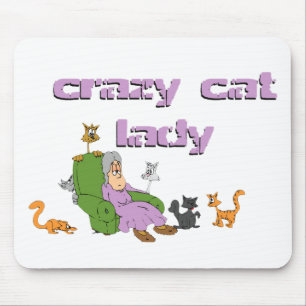 Mousepad Senhora louca do gato