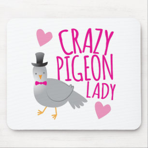 Mousepad senhora louca do pombo