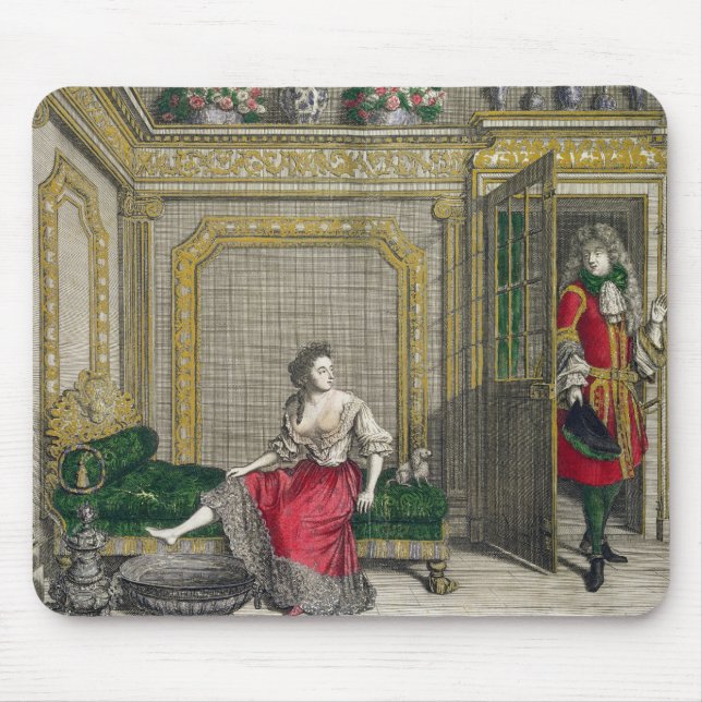 Mousepad Senhora que undressing para o banho, c.1688-90 (Frente)