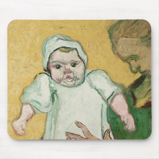 Mousepad Senhora Roulin e seu bebê de Vincent van Gogh | (Frente)
