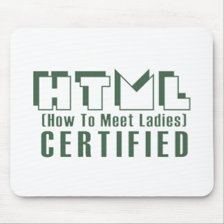 Mousepad Senhoras certificadas HTML