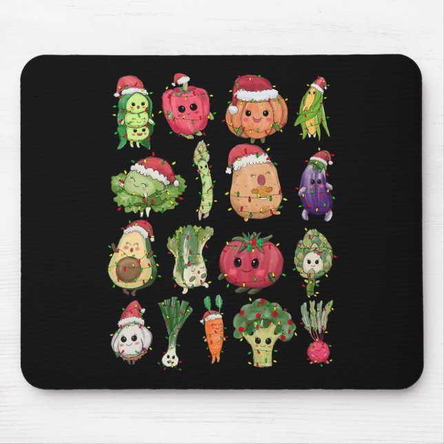 Mousepad Senhoras do almoço Comida de Natal Diversão Xmas (Frente)