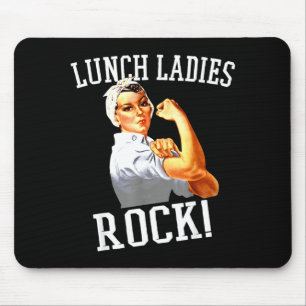 Mousepad Senhoras do Almoço Retro Rock Funcionária da Cafet