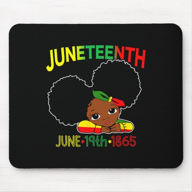 Mousepad Senhorita Celebração 19 de junho de 1865 Junho Bla (Frente)