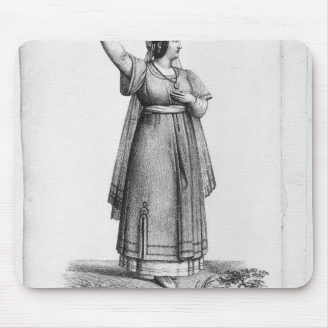 Mousepad Senhorita George no papel (Frente)