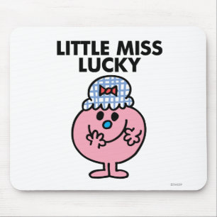 Mousepad Senhorita pequena Afortunado Hiding Ela Boca
