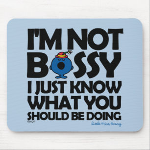 Mousepad Senhorita pequena Bossy Apenas Saber