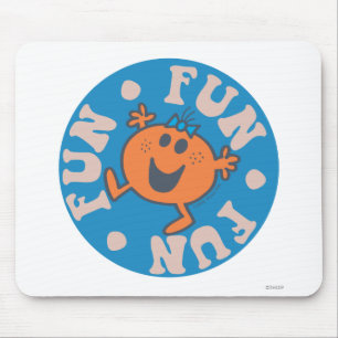 Mousepad Senhorita pequena Divertimento Divertimento