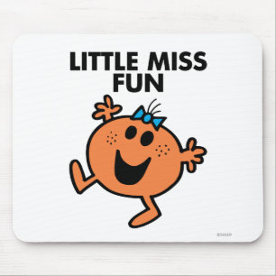 Mousepad Senhorita pequena Divertimento Waving Joyously