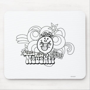 Mousepad Senhorita pequena Impertinente Com Corajoso Fundo