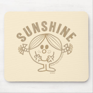 Mousepad Senhorita pequena Luz do sol de Brown