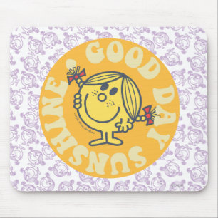 Mousepad Senhorita pequena Luz do sol do bom dia