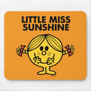 Mousepad Senhorita pequena Luz do sol engraçado &