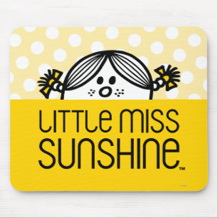 Mousepad Senhorita pequena Luz do sol Peeking Sobre Nome