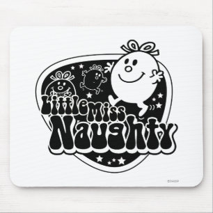 Mousepad Senhorita pequena preta & branca Impertinente