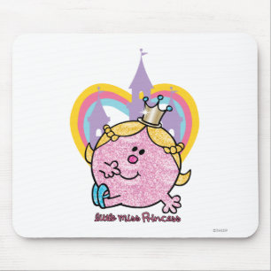 Mousepad Senhorita pequena princesa Posing Com Castelo &