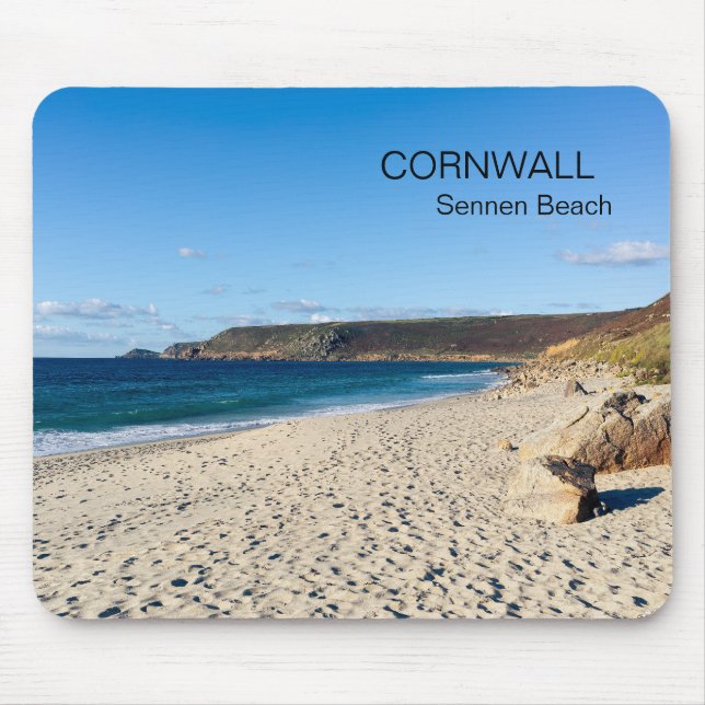 Mousepad Sennen Beach Cornwall England  (Frente)