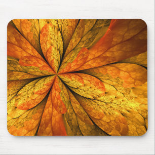 Mousepad Sensação de outono, Flor Fractal Abstrato moderna