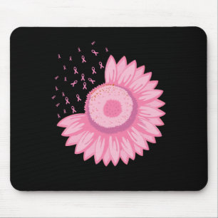 Mousepad Sensibilização do Cancer da Mama Rosa