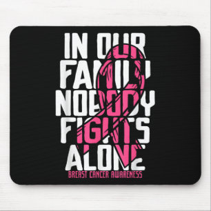 Mousepad Sensibilização do Cancer da Mama Rosa-apoio ao can
