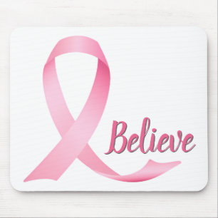 Mousepad Sensibilização do Cancer de Fita Rosa