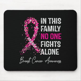 Mousepad Sensibilização Do Cancer Nesta Família Ninguém Lut