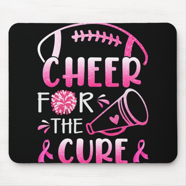 Mousepad Sensibilização Do Cancer Para A Camisa-T Cura (Frente)