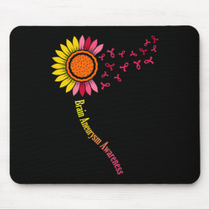 Mousepad Sensibilização do Cérebro de Girassol Mês Apoio G