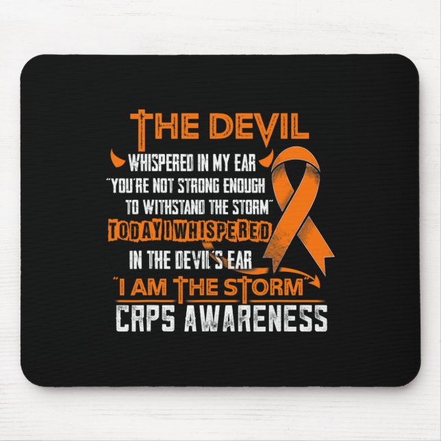 Mousepad Sensibilização Do Crps Eu Sou O Diabo Da Tempestad (Frente)