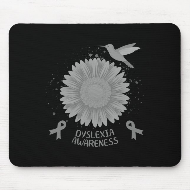 Mousepad Sensibilização Dom do Hummingbird de Girassol (Frente)