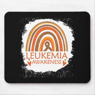 Mousepad Sensibilização Enrolada Rainbow Orange Ribbon