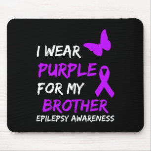 Mousepad Sensibilização Epilepsia Eu Visto Roxo Para Meu Ir