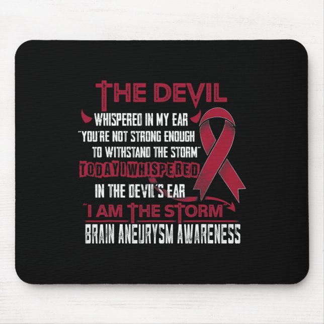 Mousepad Sensibilização Eu Sou O Diabo Da Tempestade (Frente)