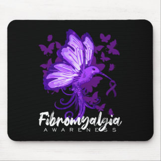 Mousepad Sensibilização Hummingbird Segurando Fita Roxa