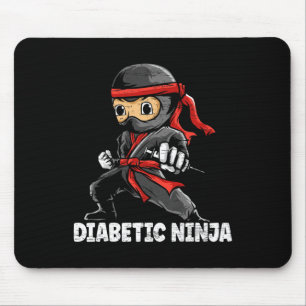 Mousepad Sensibilização para a Diabetes Ninja diabética Mês