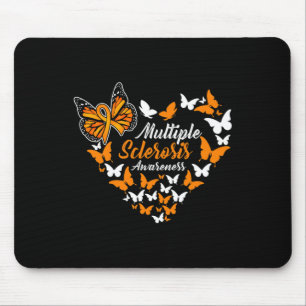 Mousepad Sensibilização para a Esclerose Laranja Borboleta