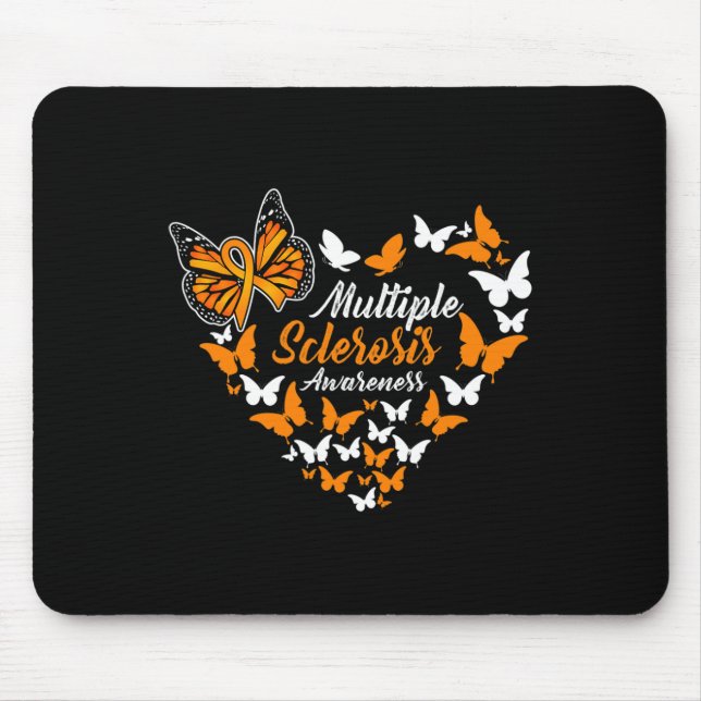 Mousepad Sensibilização para a Esclerose Laranja Borboleta (Frente)