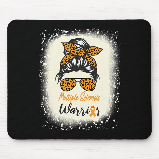 Mousepad Sensibilização para a esclerose Sra. Warrior Messy (Frente)