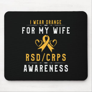 Mousepad Sensibilização Para A Mulher: Laranja Fita De Fita
